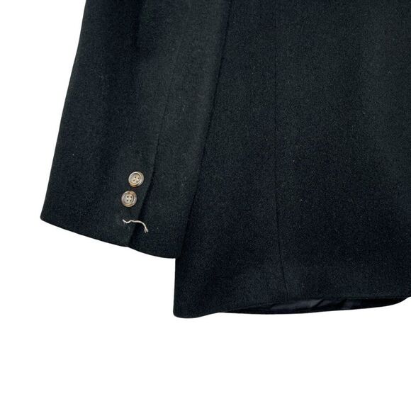 L.L. Bean Women's Size 14 Black Wool &‎ Cashmere Pea Coat - Picture 9 of 12